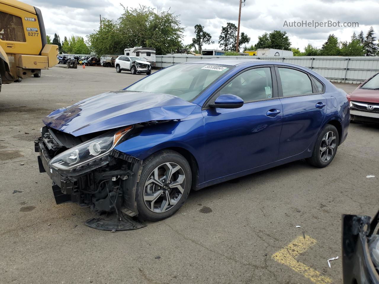 2020 Kia Forte Fe Синий vin: 3KPF24ADXLE182833