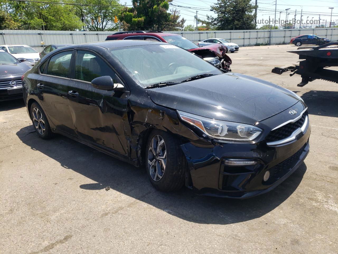 2020 Kia Forte Fe Черный vin: 3KPF24ADXLE215670