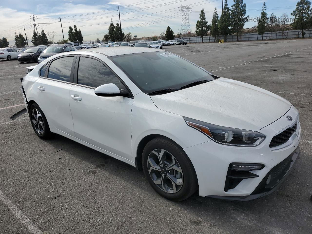 2020 Kia Forte Fe White vin: 3KPF24ADXLE236972