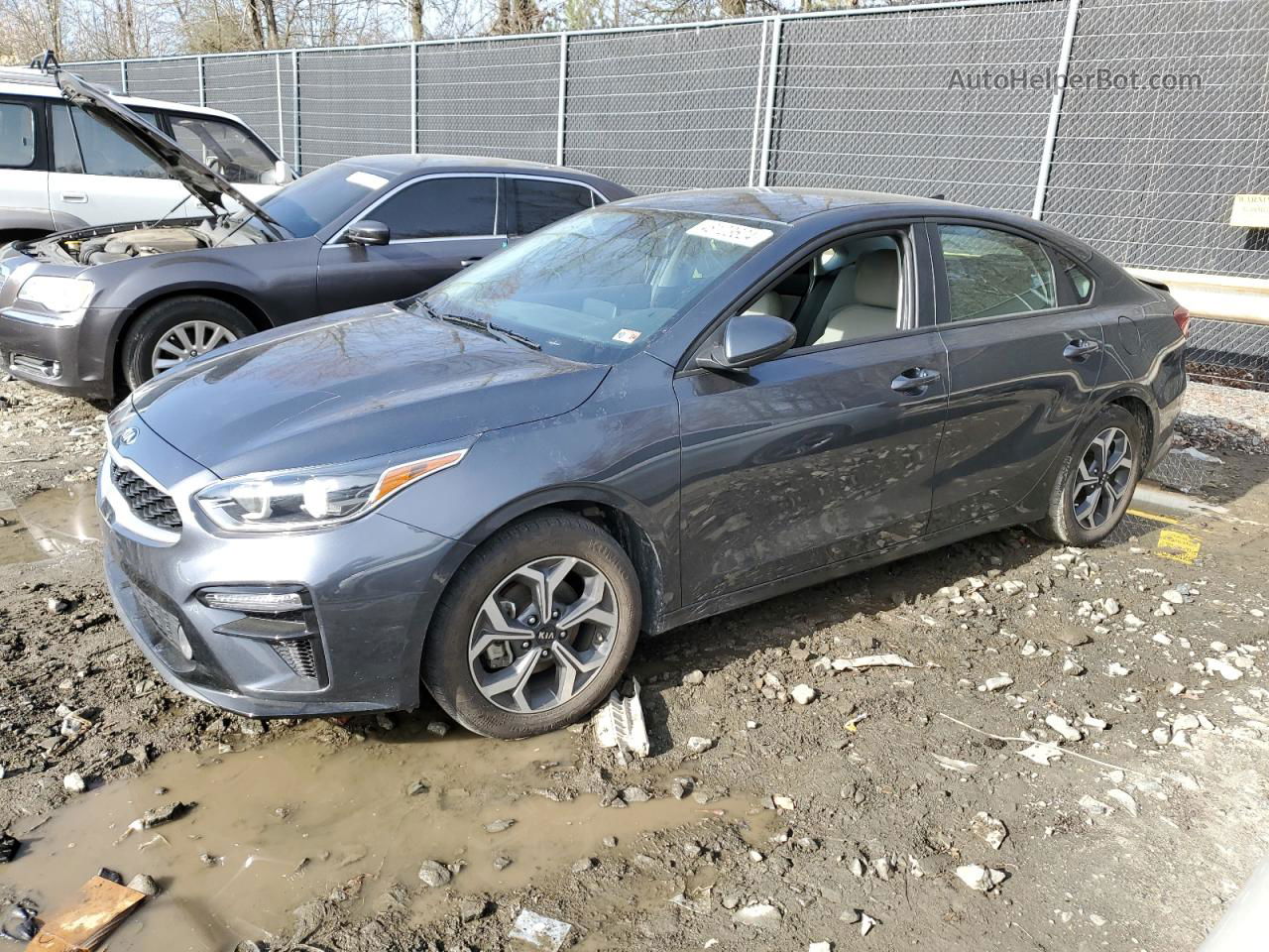 2020 Kia Forte Fe Gray vin: 3KPF24ADXLE261192