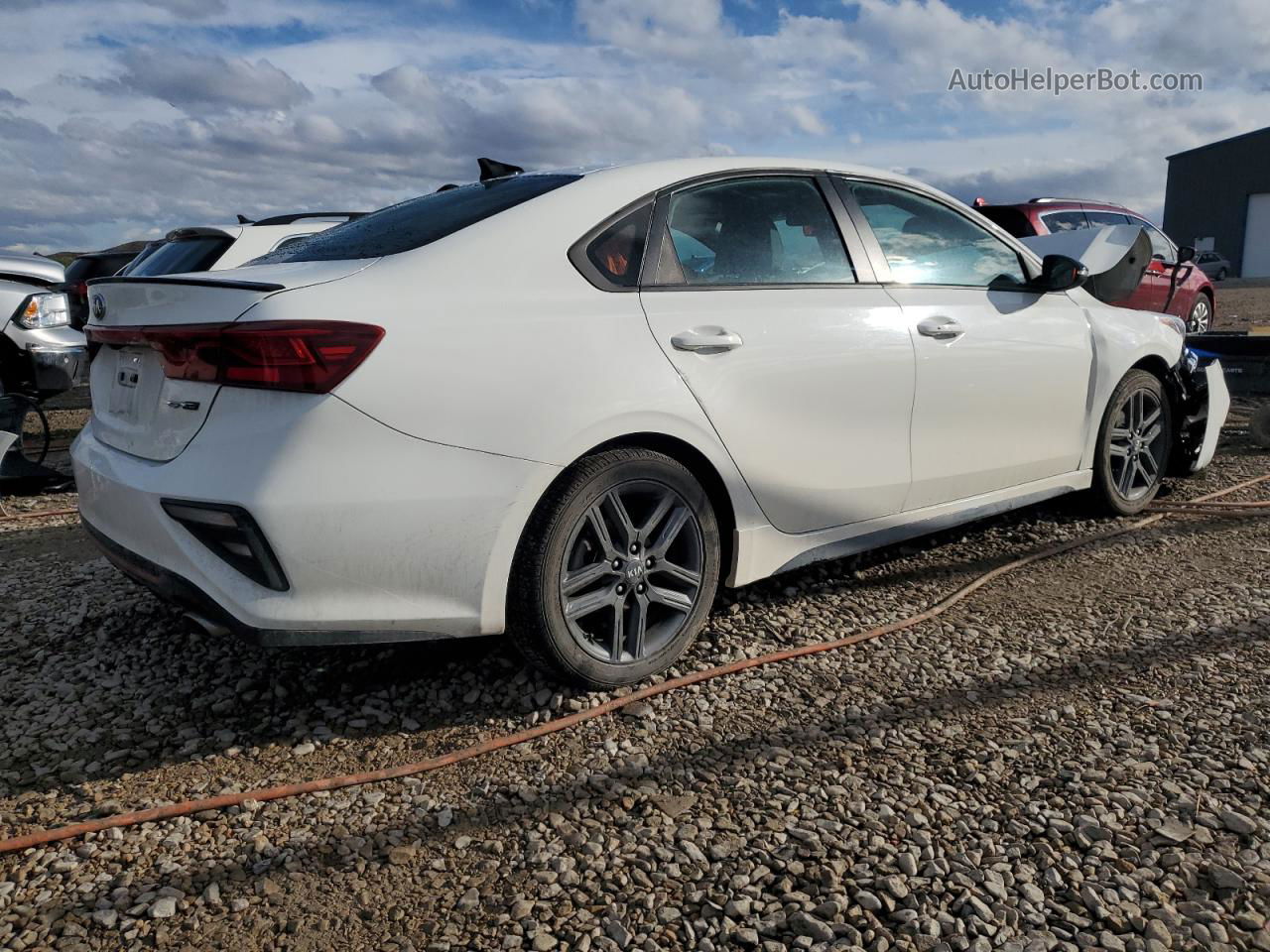 2020 Kia Forte Gt Line Белый vin: 3KPF34AD1LE157946