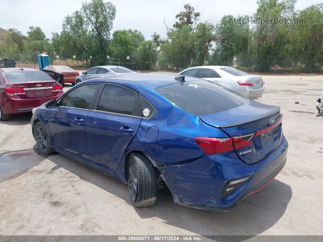 2020 Kia Forte Gt-line Blue vin: 3KPF34AD1LE260395