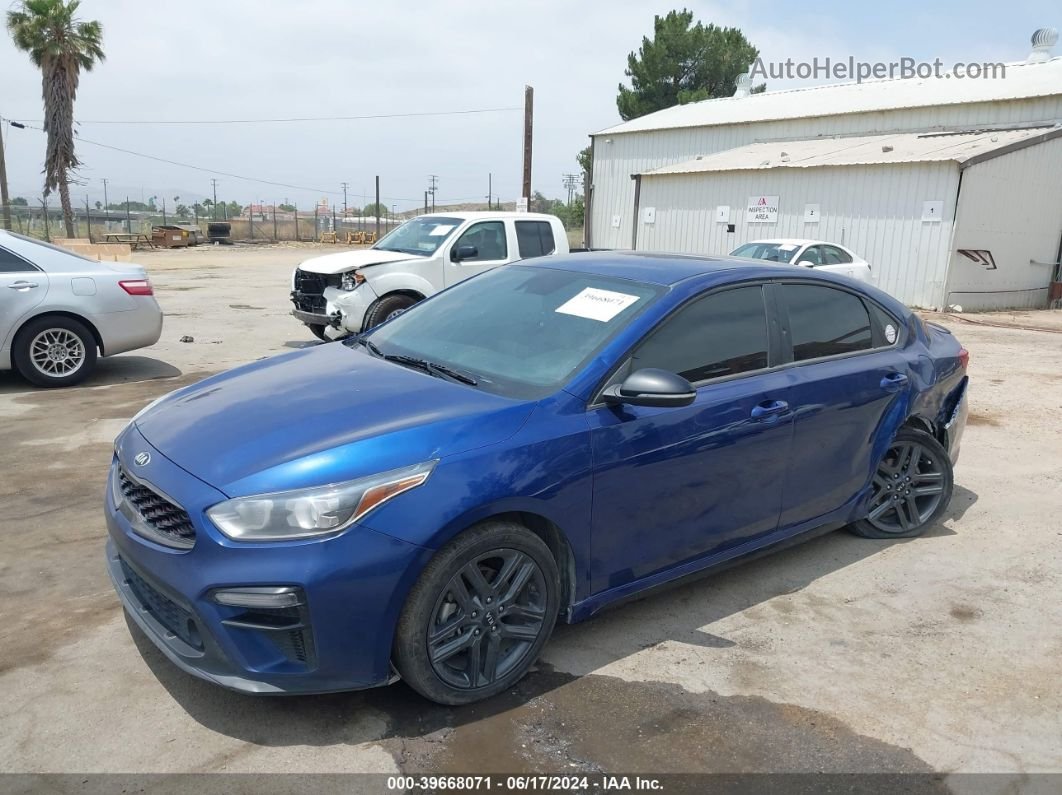 2020 Kia Forte Gt-line Blue vin: 3KPF34AD1LE260395