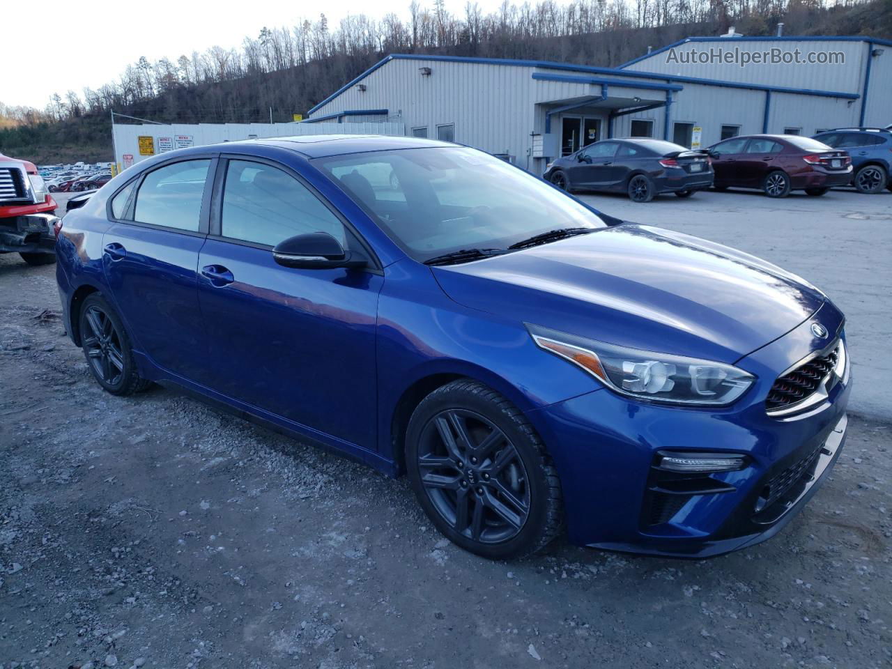 2020 Kia Forte Gt Line Синий vin: 3KPF34AD2LE159401