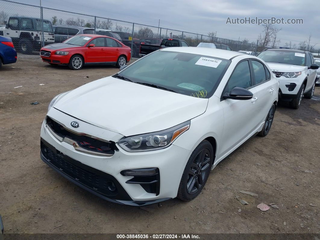 2020 Kia Forte Gt-line White vin: 3KPF34AD2LE161147