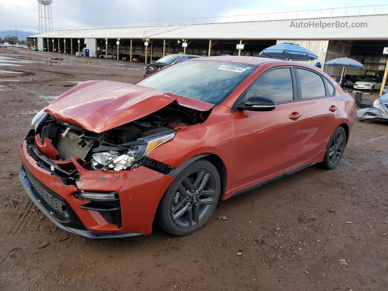 2020 Kia Forte Gt Line Orange vin: 3KPF34AD2LE253701