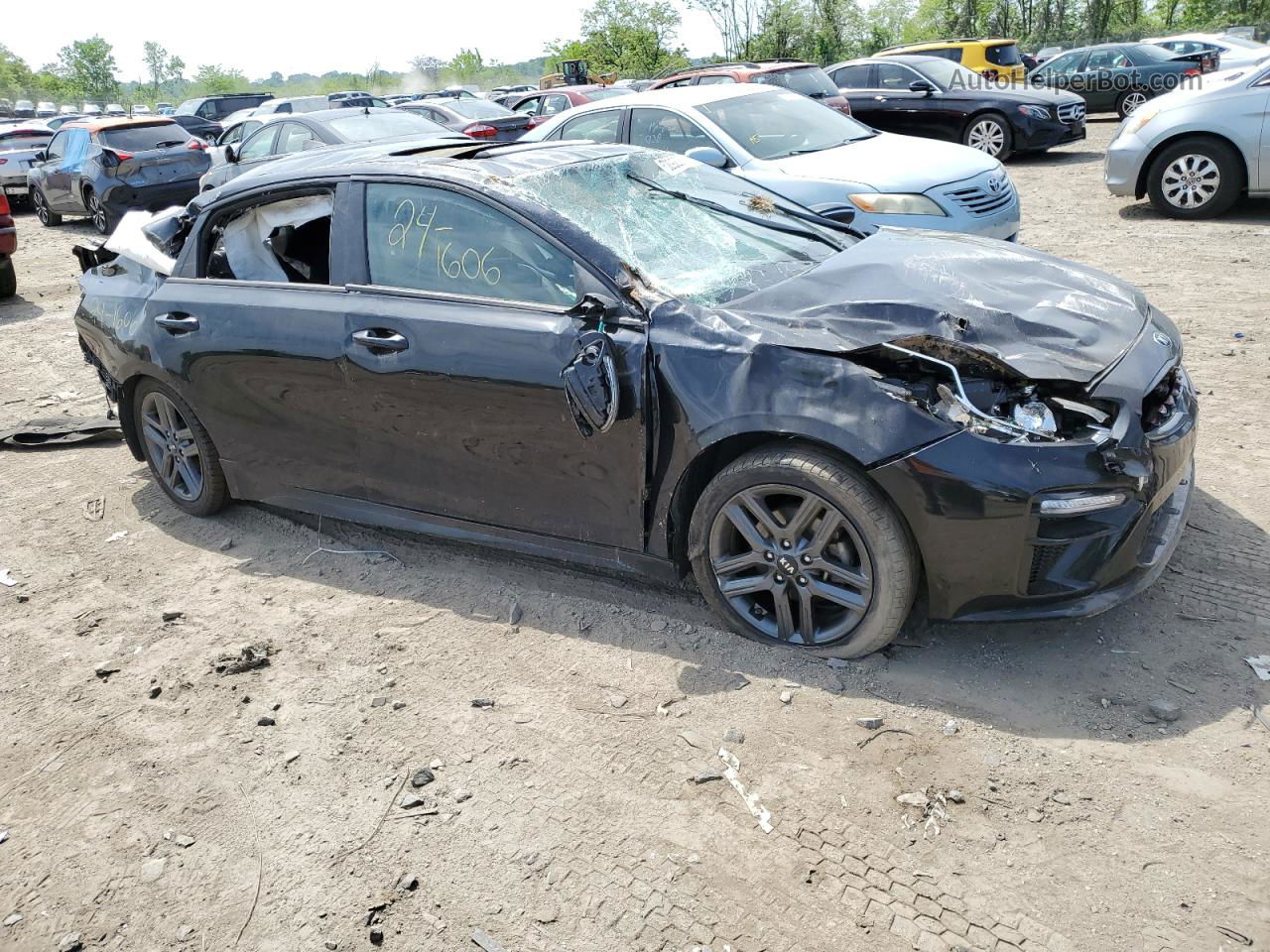 2020 Kia Forte Gt Line Black vin: 3KPF34AD3LE161352