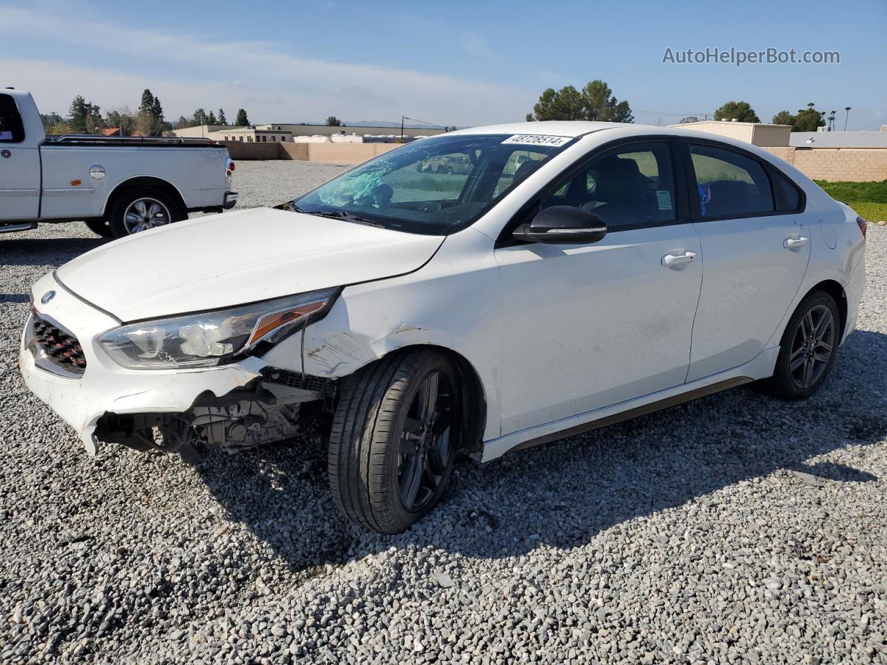 2020 Kia Forte Gt Line White vin: 3KPF34AD3LE231271