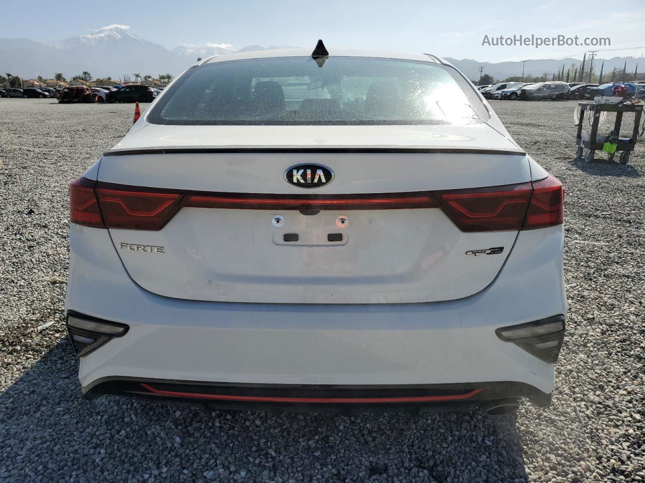 2020 Kia Forte Gt Line White vin: 3KPF34AD3LE231271