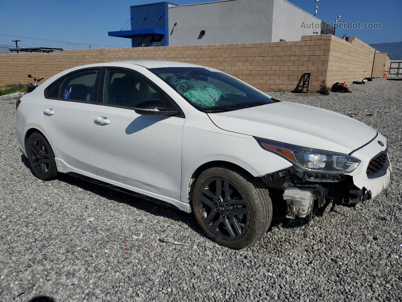 2020 Kia Forte Gt Line White vin: 3KPF34AD3LE231271