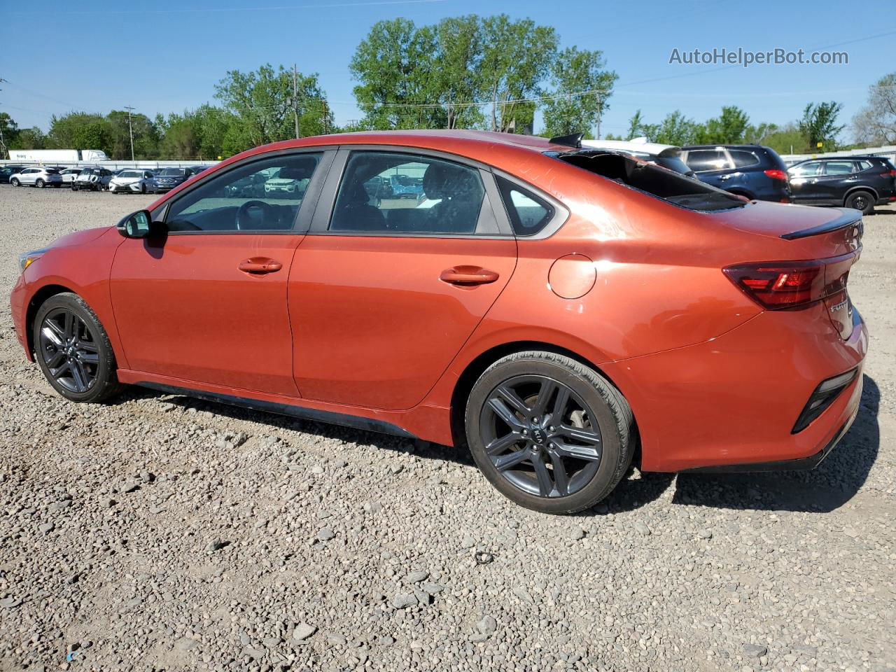 2020 Kia Forte Gt Line Orange vin: 3KPF34AD3LE249057