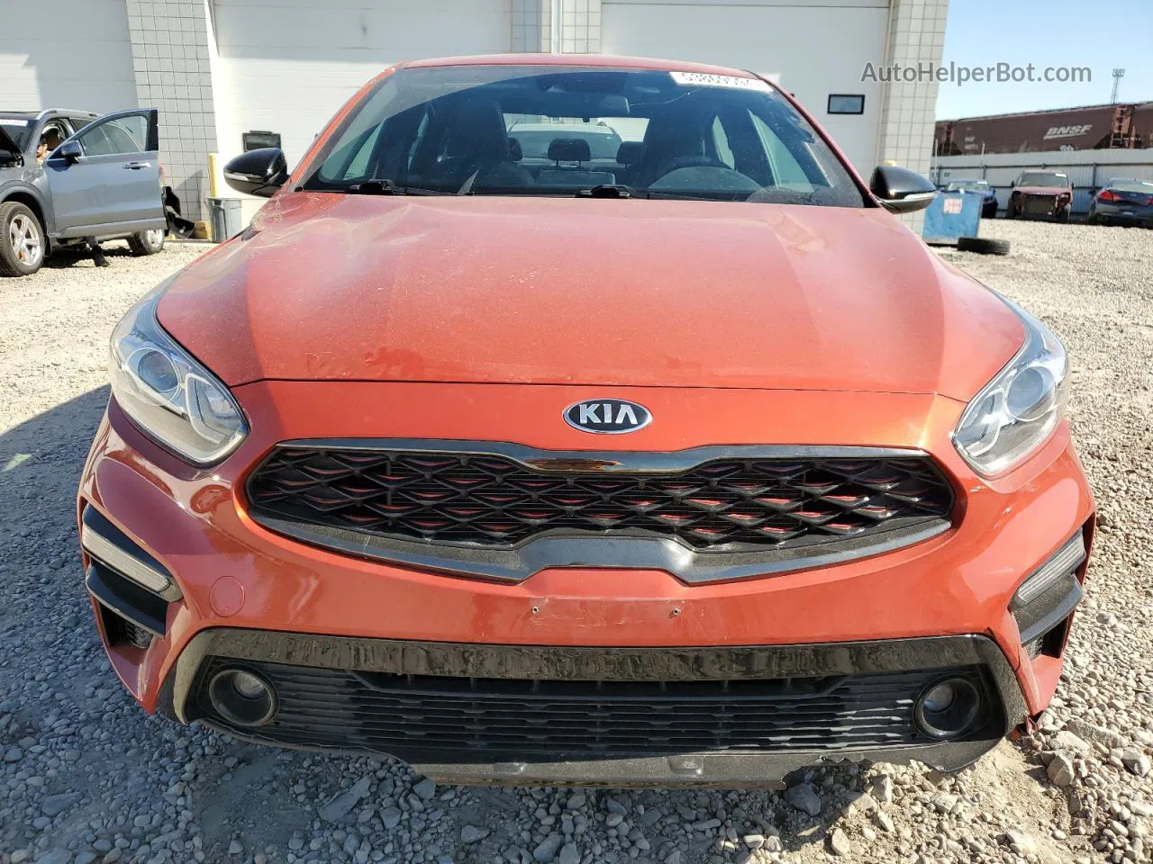 2020 Kia Forte Gt Line Orange vin: 3KPF34AD3LE249057