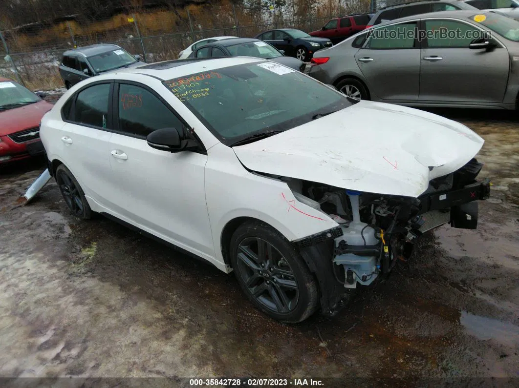 2020 Kia Forte Gt-line White vin: 3KPF34AD4LE178774