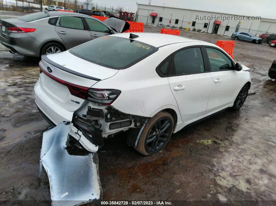 2020 Kia Forte Gt-line White vin: 3KPF34AD4LE178774