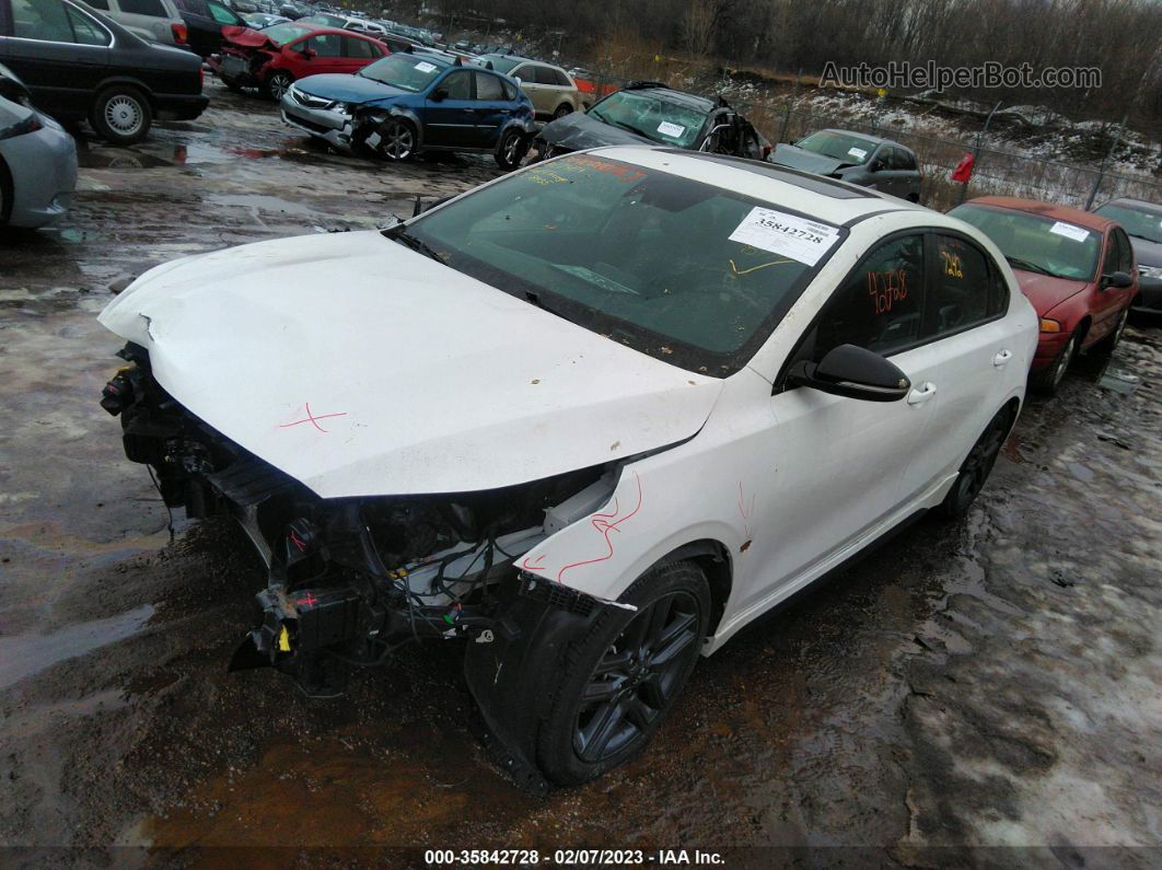 2020 Kia Forte Gt-line White vin: 3KPF34AD4LE178774