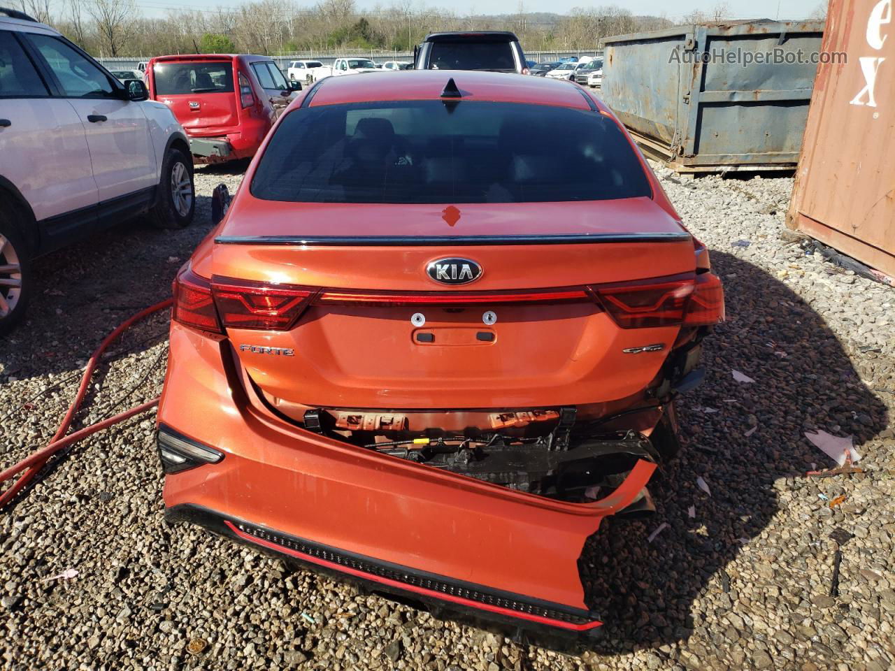 2020 Kia Forte Gt Line Orange vin: 3KPF34AD4LE153115