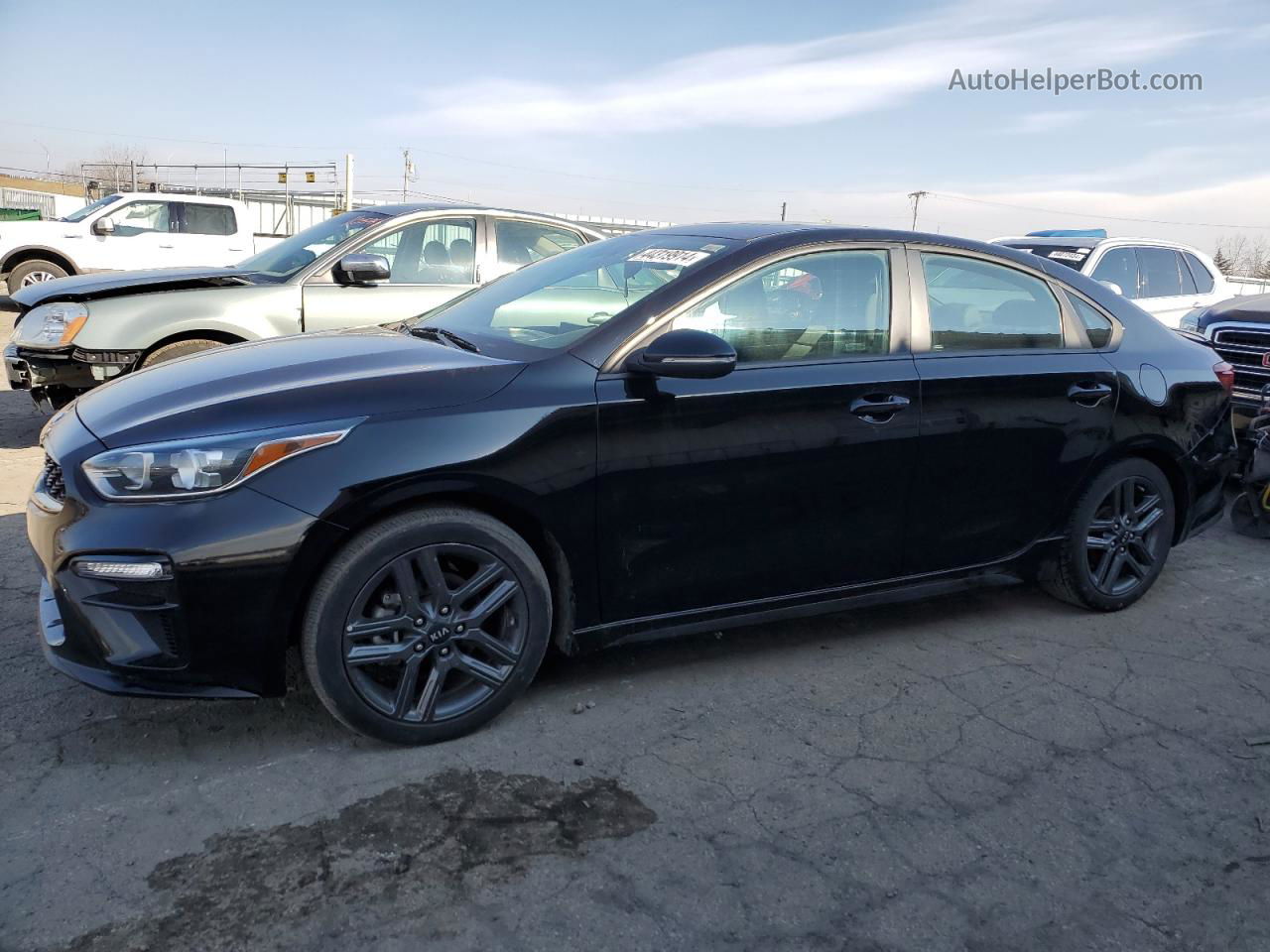 2020 Kia Forte Gt Line Черный vin: 3KPF34AD4LE155656