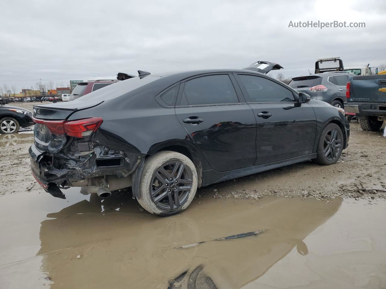 2020 Kia Forte Gt Line Черный vin: 3KPF34AD4LE237984