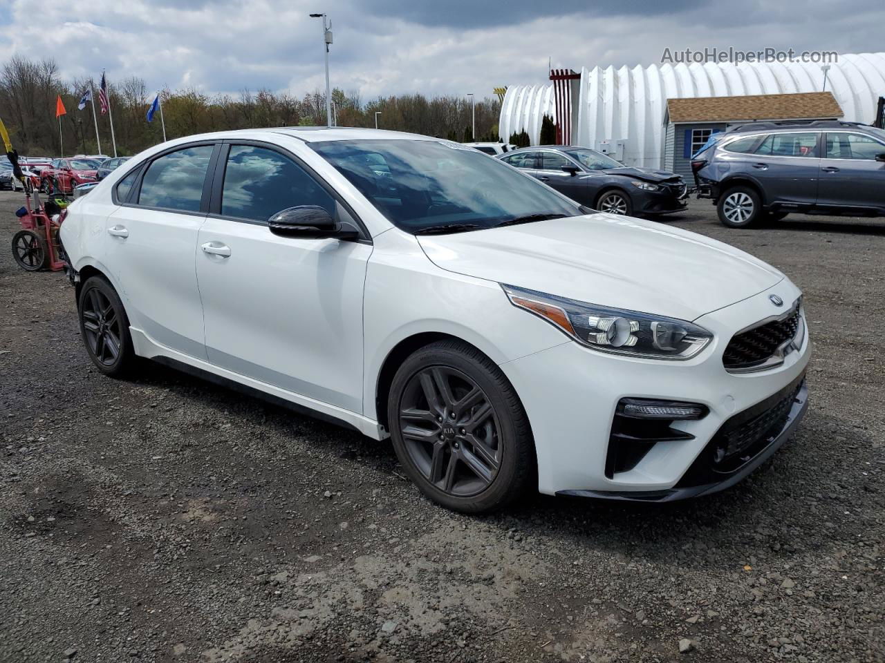 2020 Kia Forte Gt Line Белый vin: 3KPF34AD5LE242000