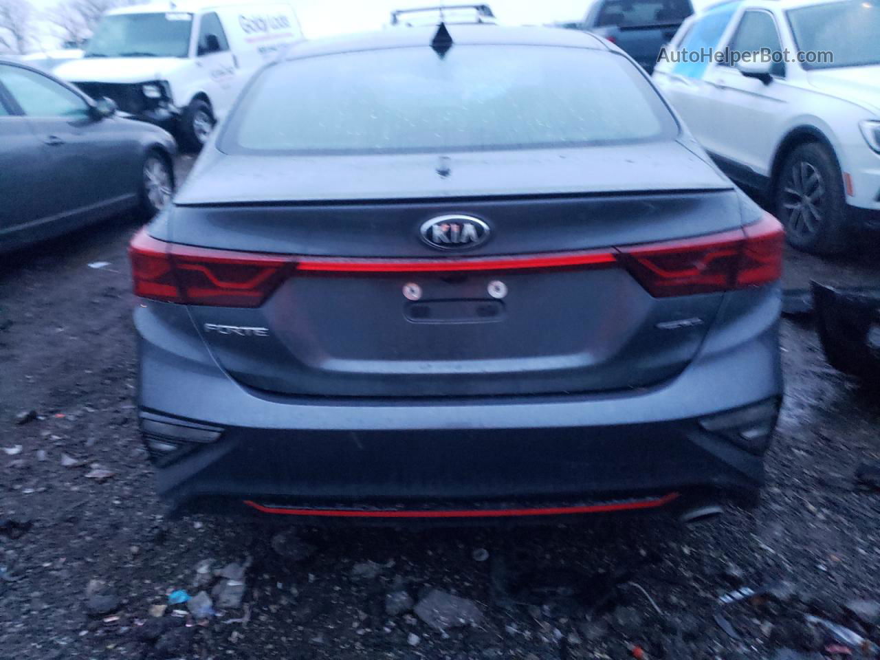 2020 Kia Forte Gt Line Gray vin: 3KPF34AD5LE256219