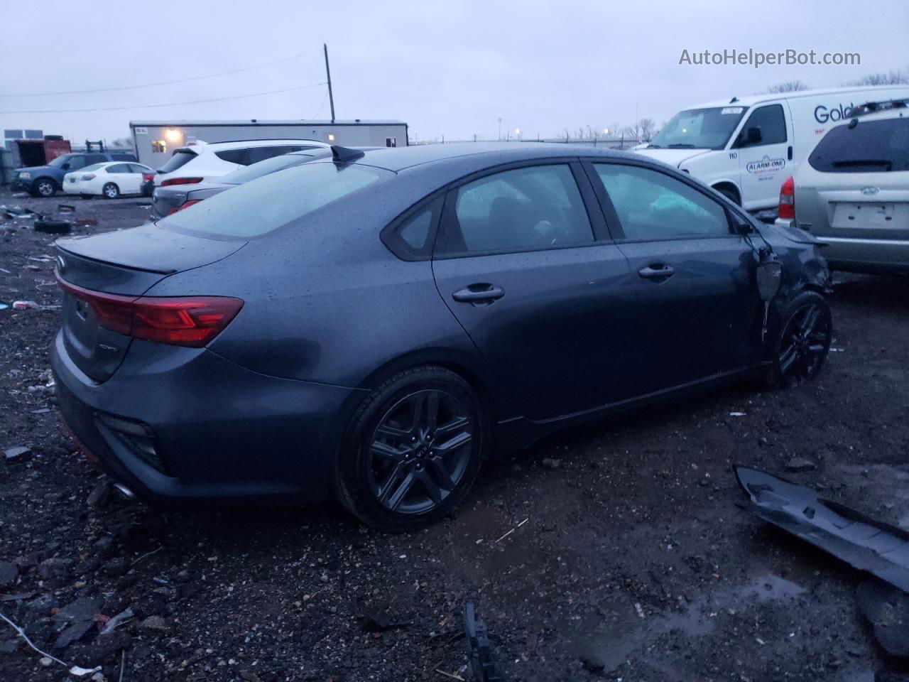 2020 Kia Forte Gt Line Gray vin: 3KPF34AD5LE256219