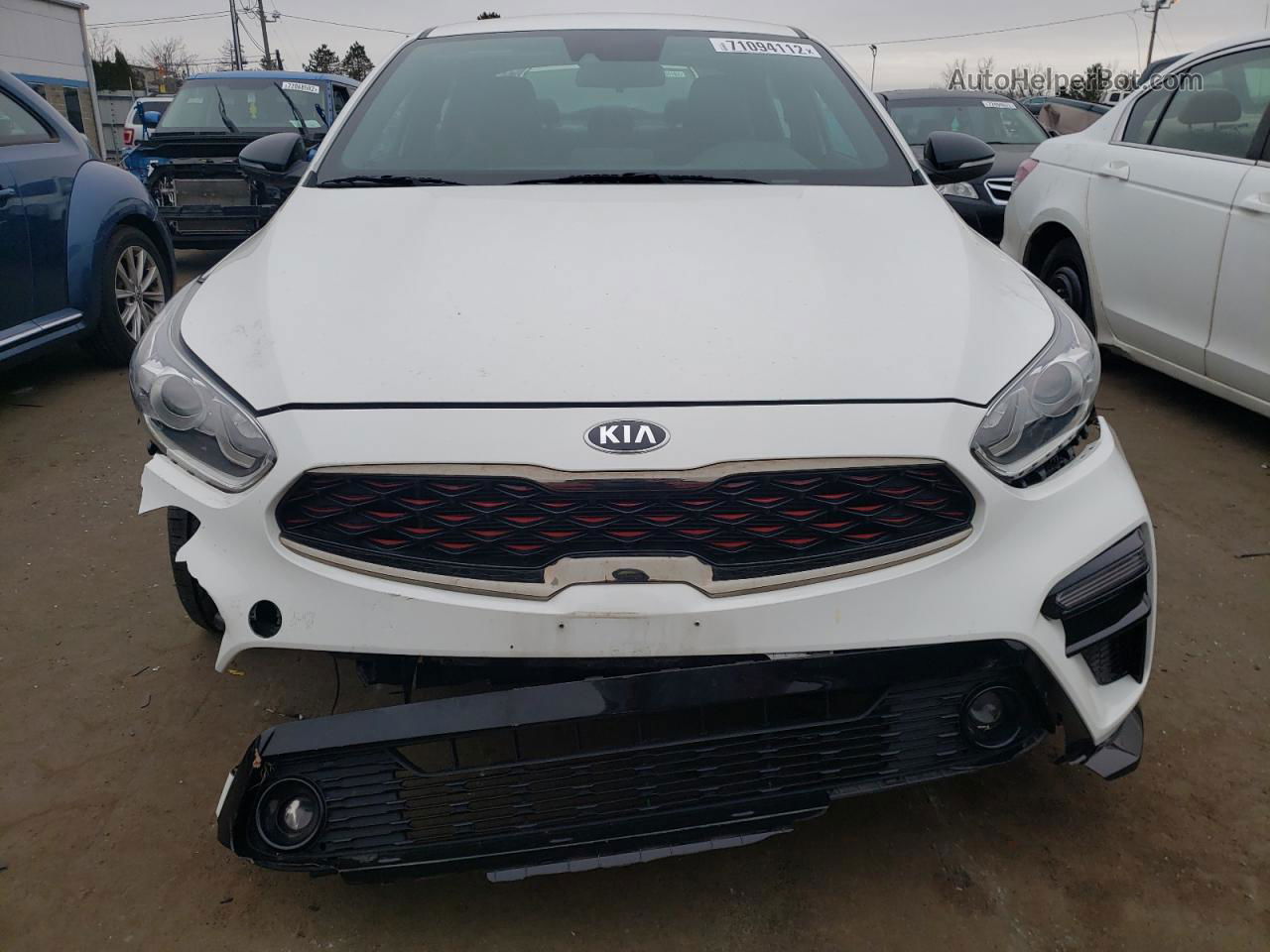 2020 Kia Forte Gt Line White vin: 3KPF34AD6LE145937