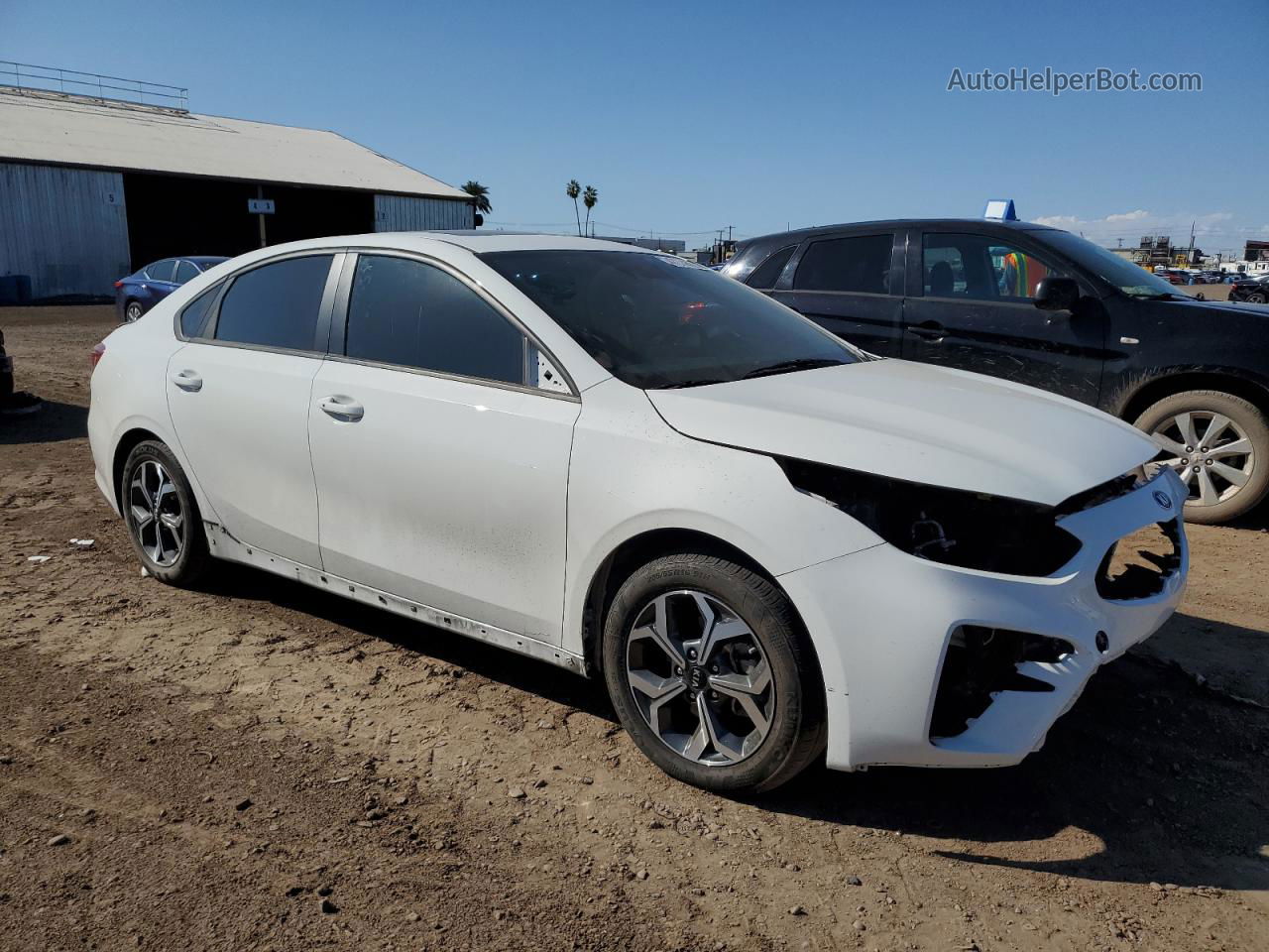 2020 Kia Forte Gt Line White vin: 3KPF34AD6LE165850