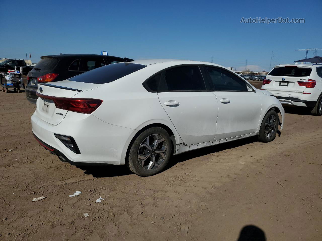 2020 Kia Forte Gt Line White vin: 3KPF34AD6LE165850