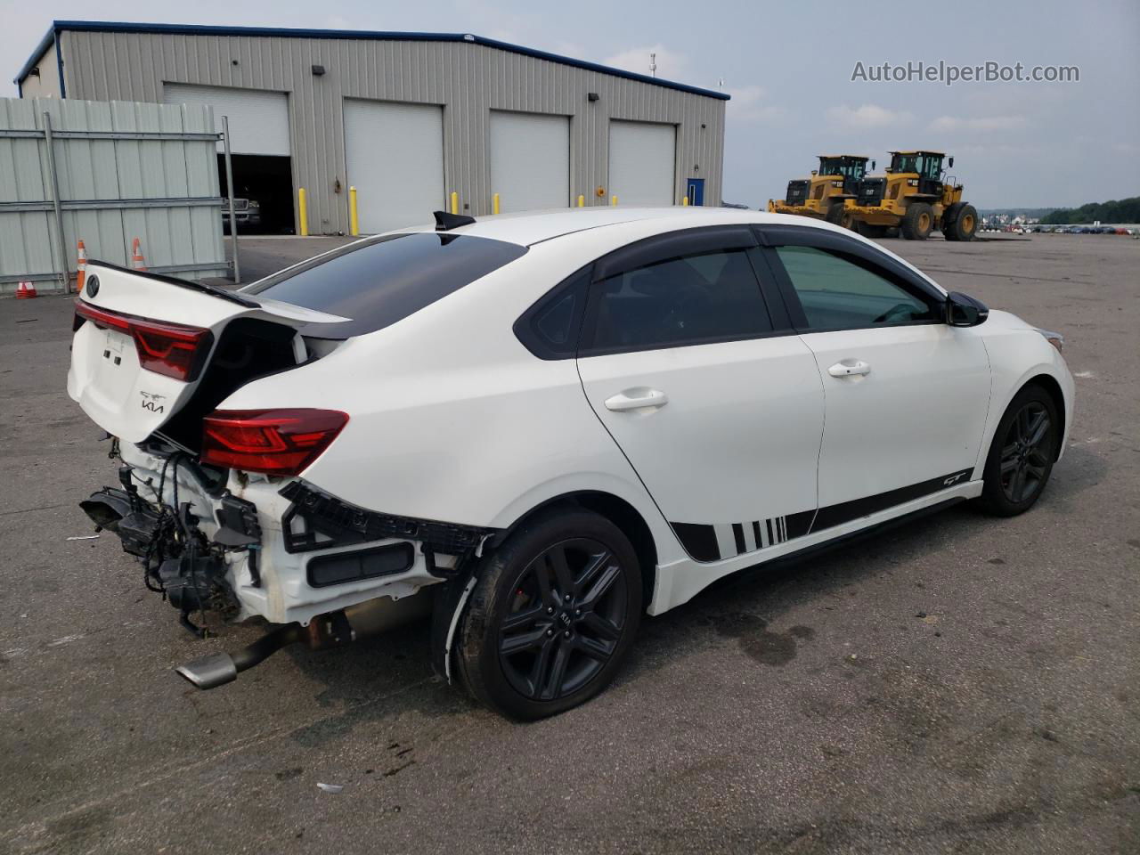 2020 Kia Forte Gt Line White vin: 3KPF34AD6LE221351