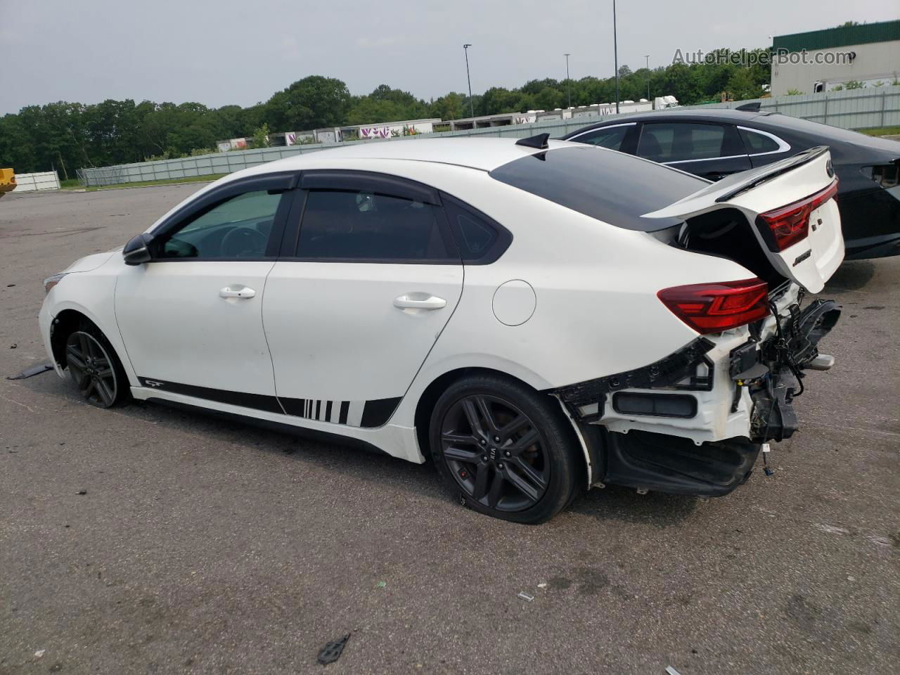 2020 Kia Forte Gt Line White vin: 3KPF34AD6LE221351