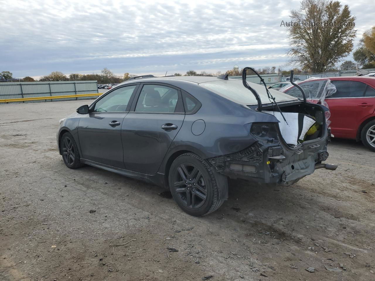 2020 Kia Forte Gt Line Gray vin: 3KPF34AD6LE228218