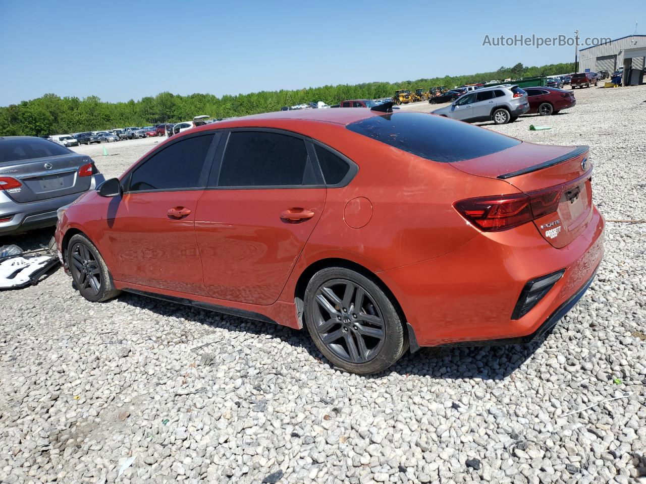 2020 Kia Forte Gt Line Оранжевый vin: 3KPF34AD6LE233628