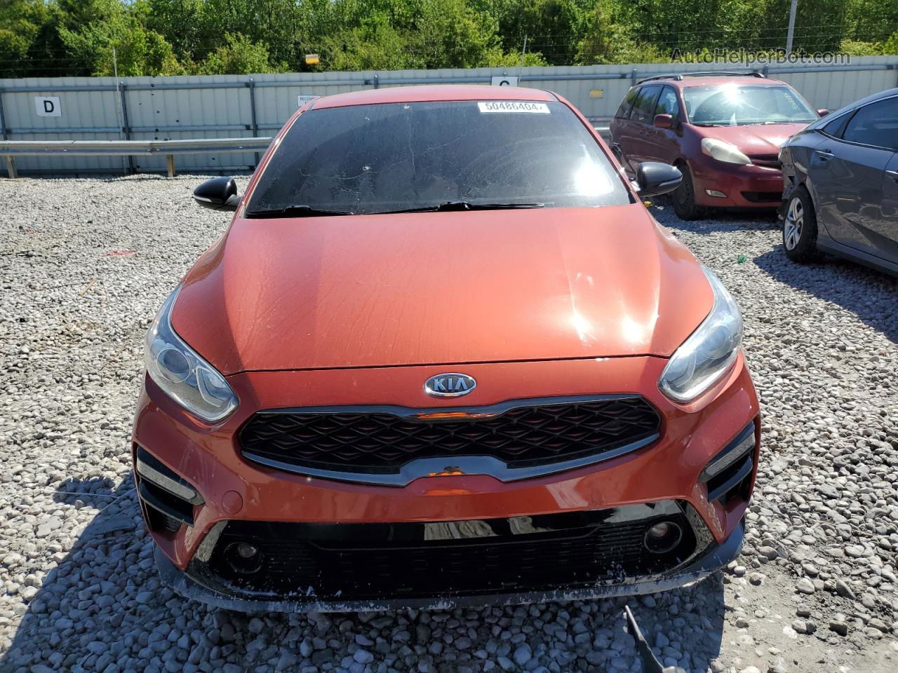 2020 Kia Forte Gt Line Orange vin: 3KPF34AD6LE233628