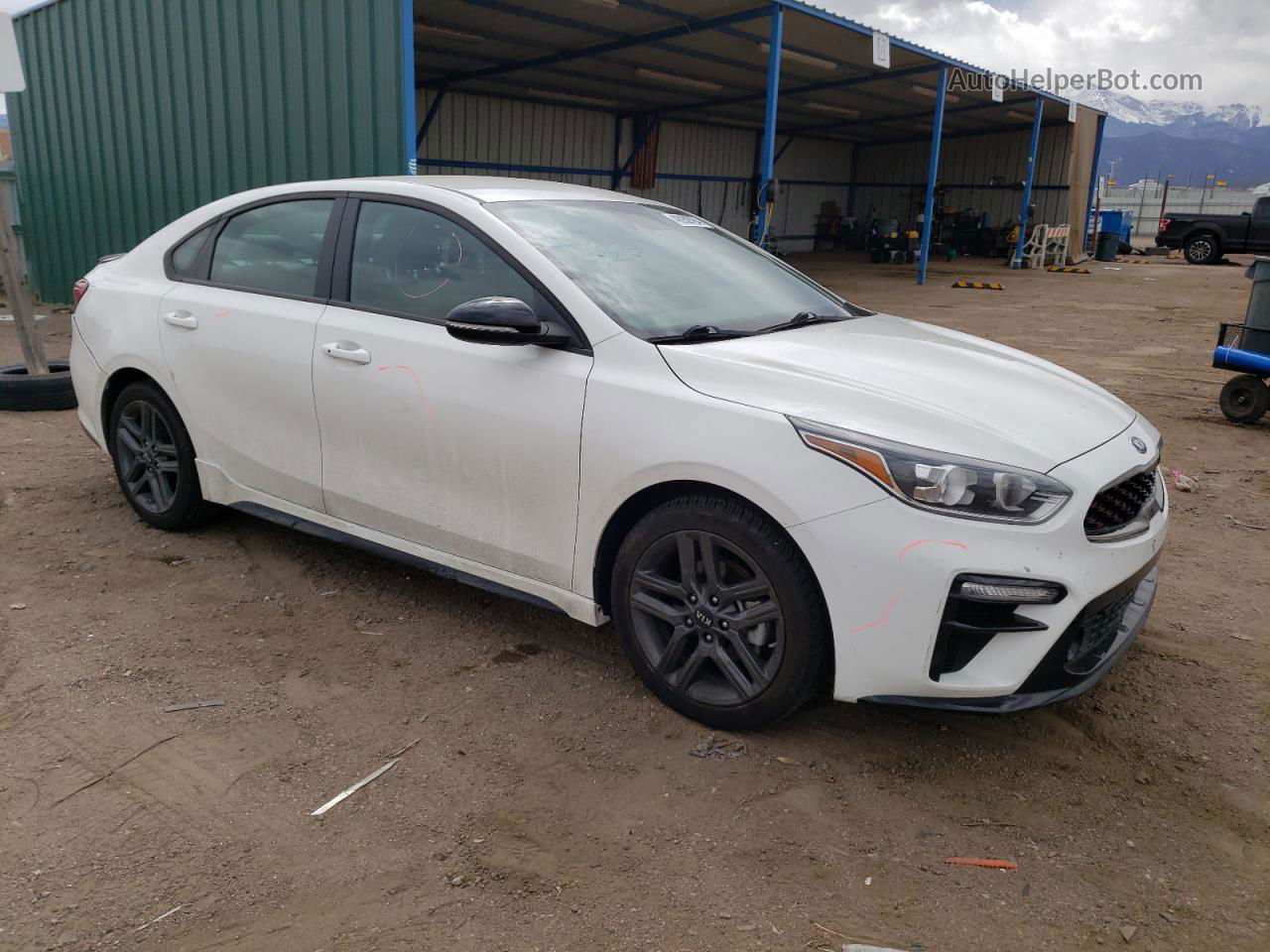 2020 Kia Forte Gt Line White vin: 3KPF34AD6LE244208