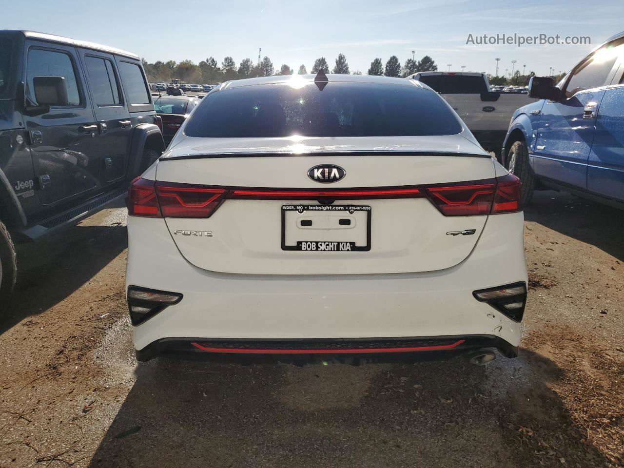 2020 Kia Forte Gt Line White vin: 3KPF34AD6LE247965