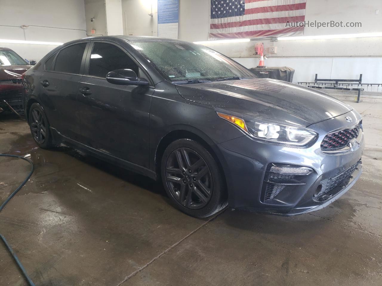 2020 Kia Forte Gt Line Gray vin: 3KPF34AD7LE178607