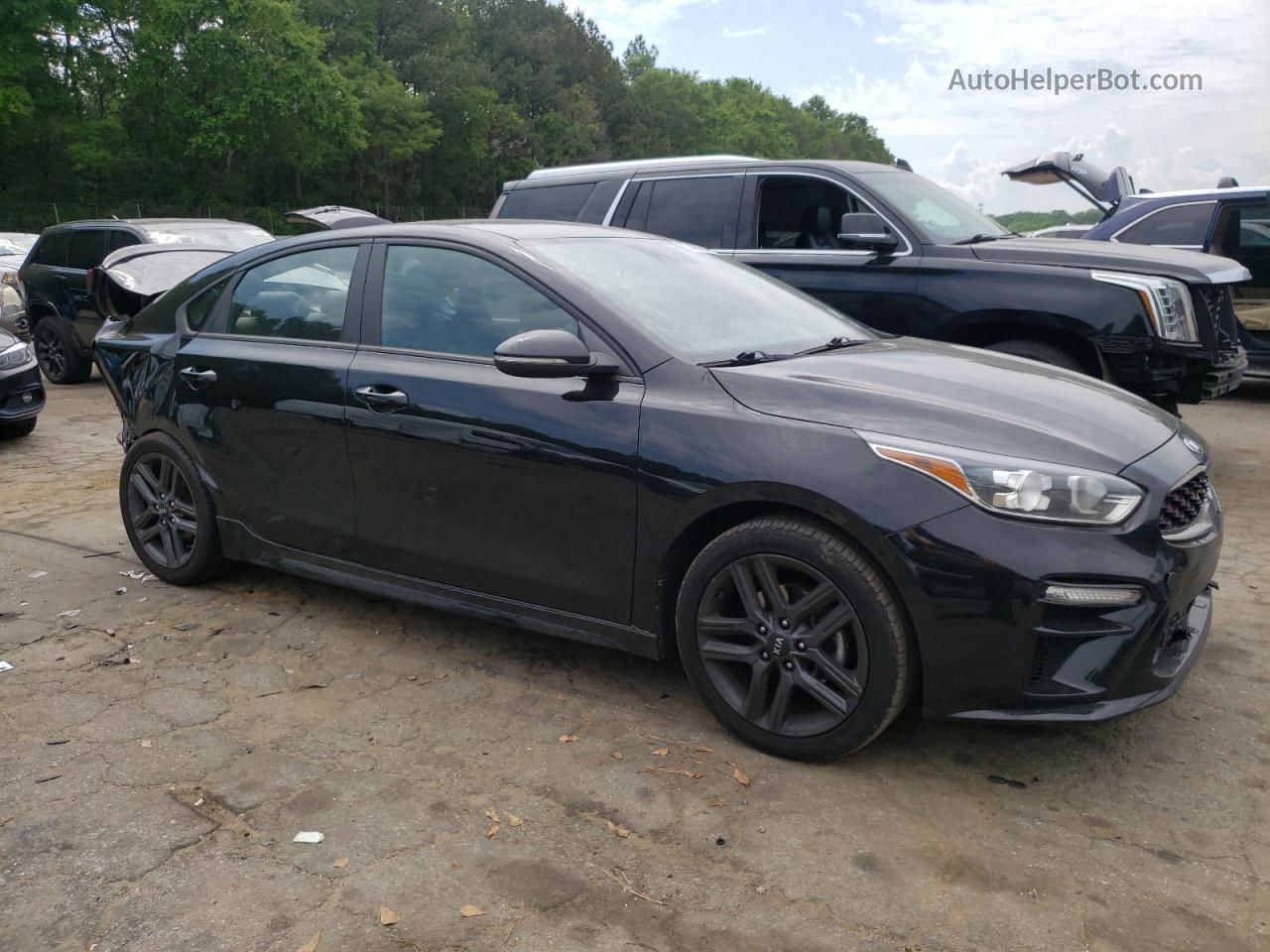 2020 Kia Forte Gt Line Black vin: 3KPF34AD7LE257341