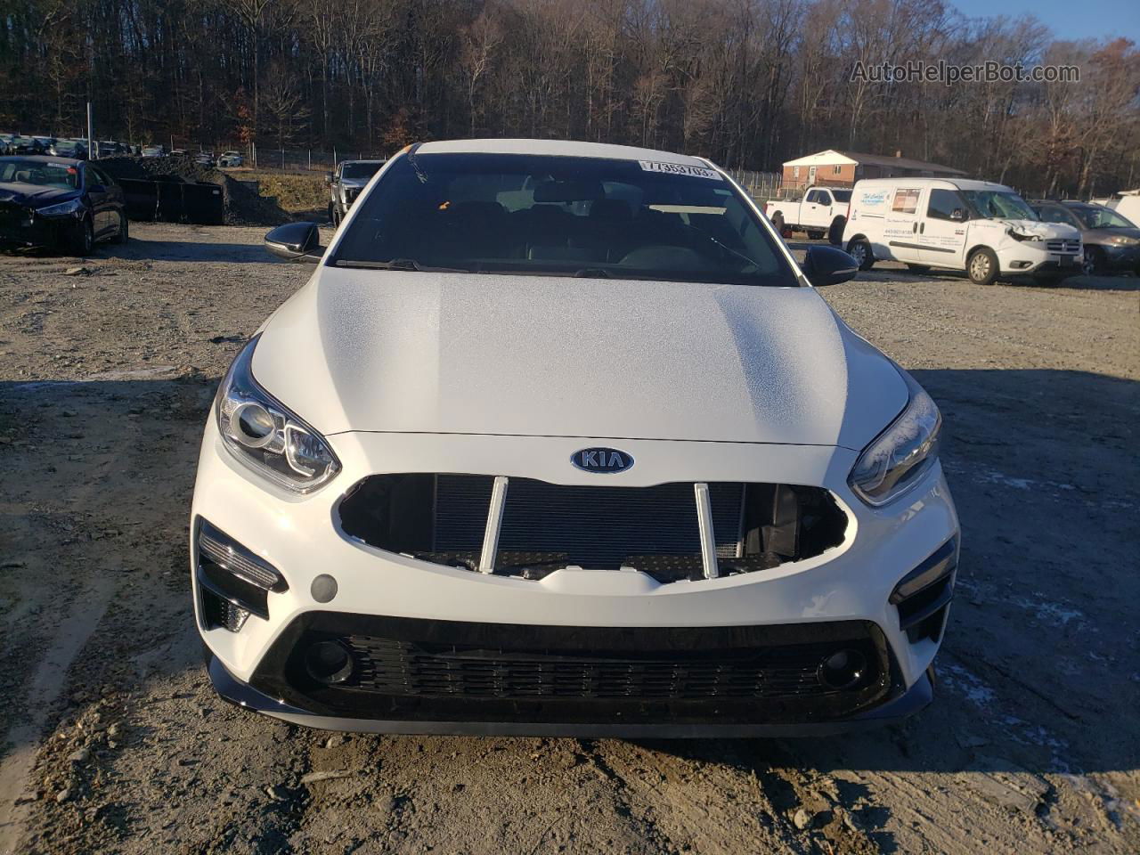 2020 Kia Forte Gt Line White vin: 3KPF34AD7LE257548