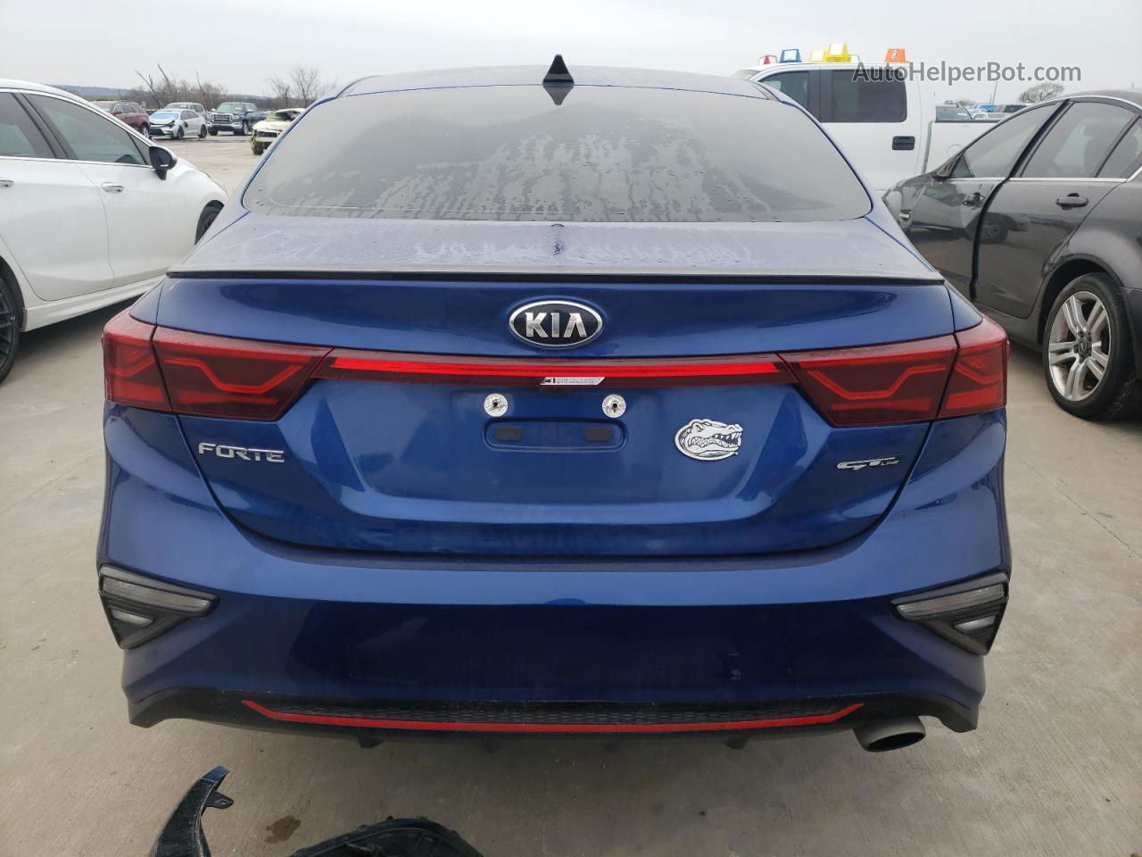 2020 Kia Forte Gt Line Blue vin: 3KPF34AD8LE252682