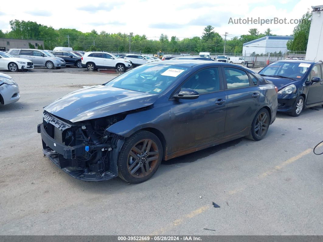 2020 Kia Forte Gt-line Gray vin: 3KPF34AD8LE257221