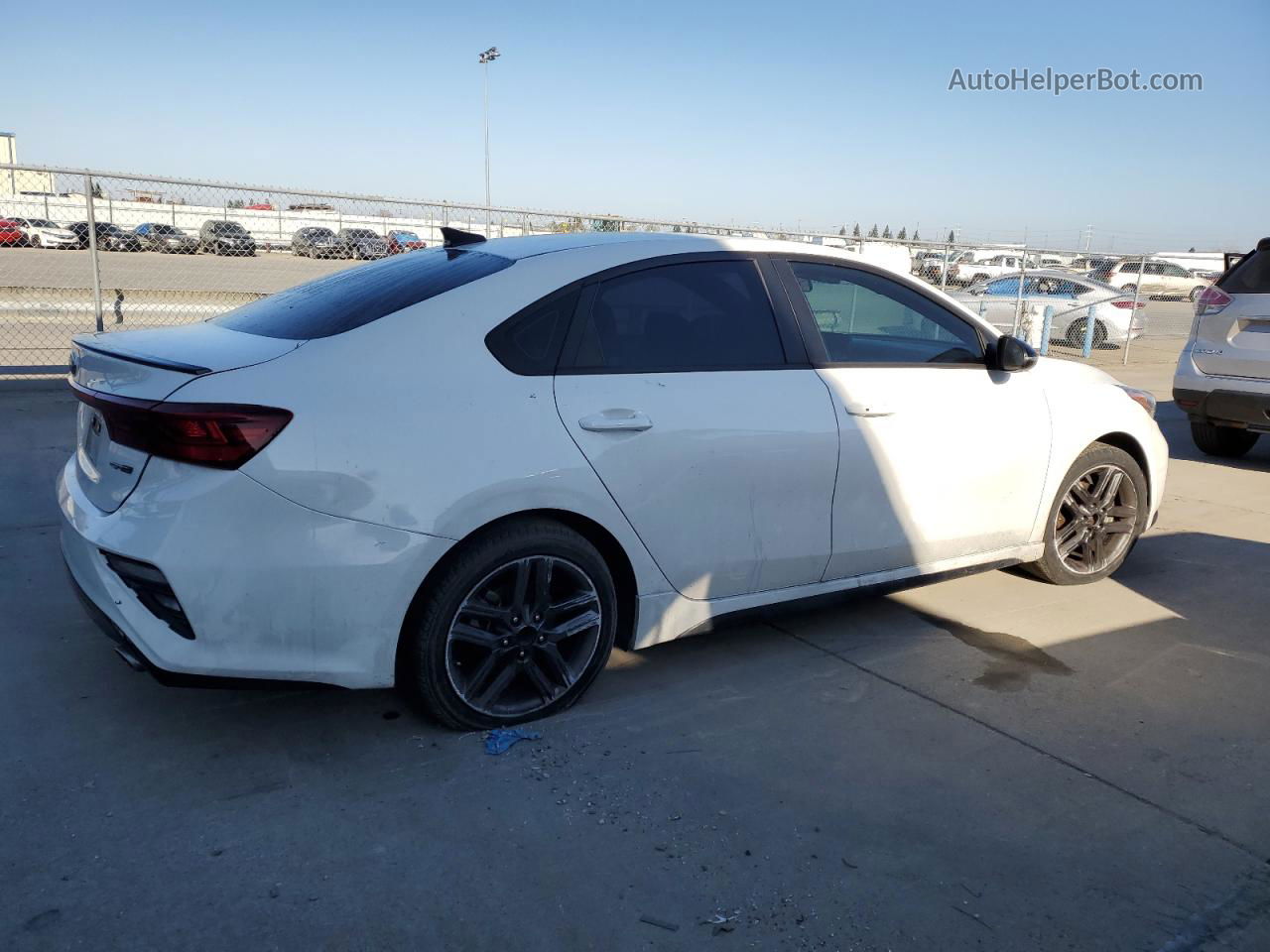 2020 Kia Forte Gt Line White vin: 3KPF34AD8LE261642