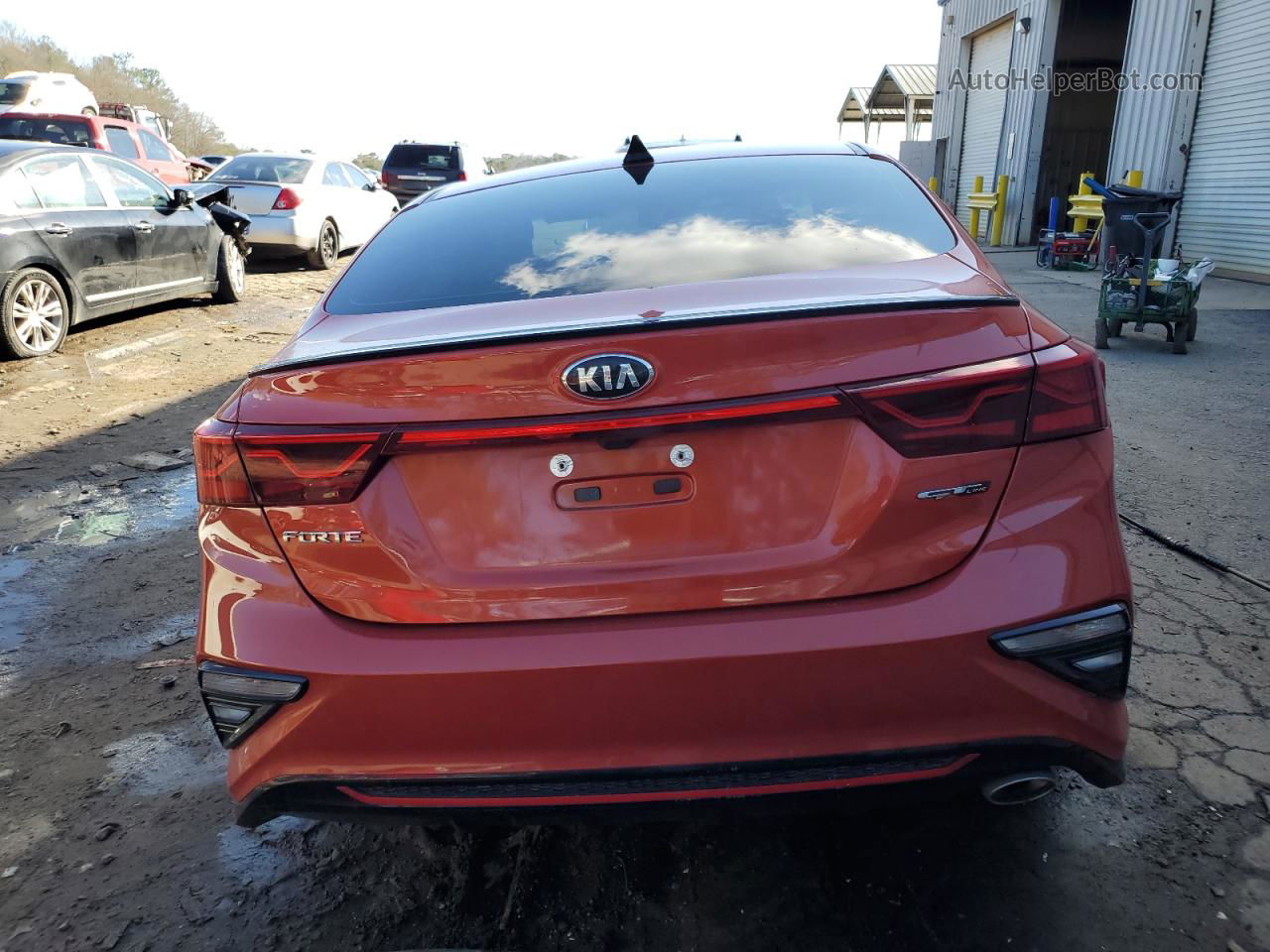 2020 Kia Forte Gt Line Оранжевый vin: 3KPF34AD9LE141607