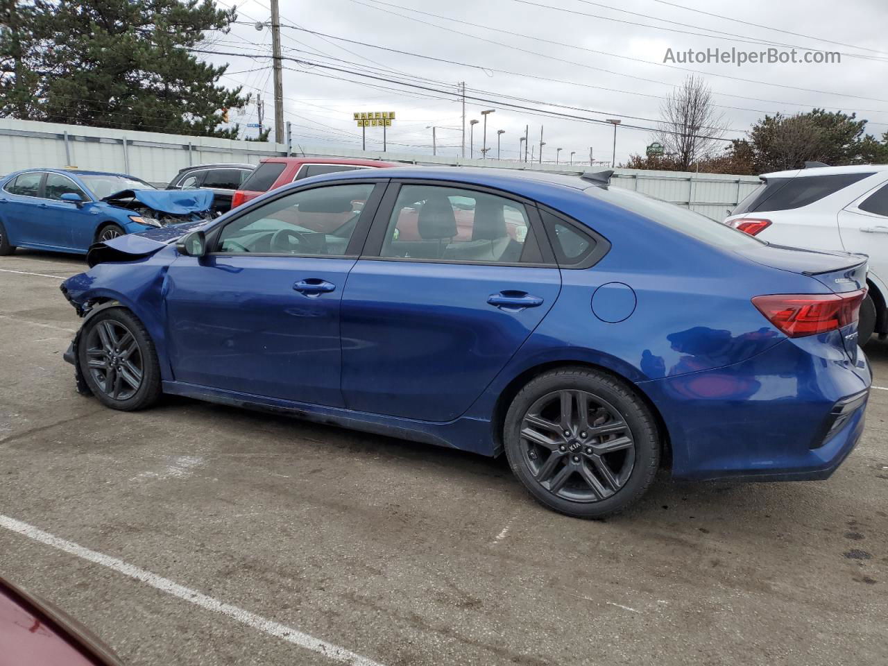 2020 Kia Forte Gt Line Blue vin: 3KPF34AD9LE228939