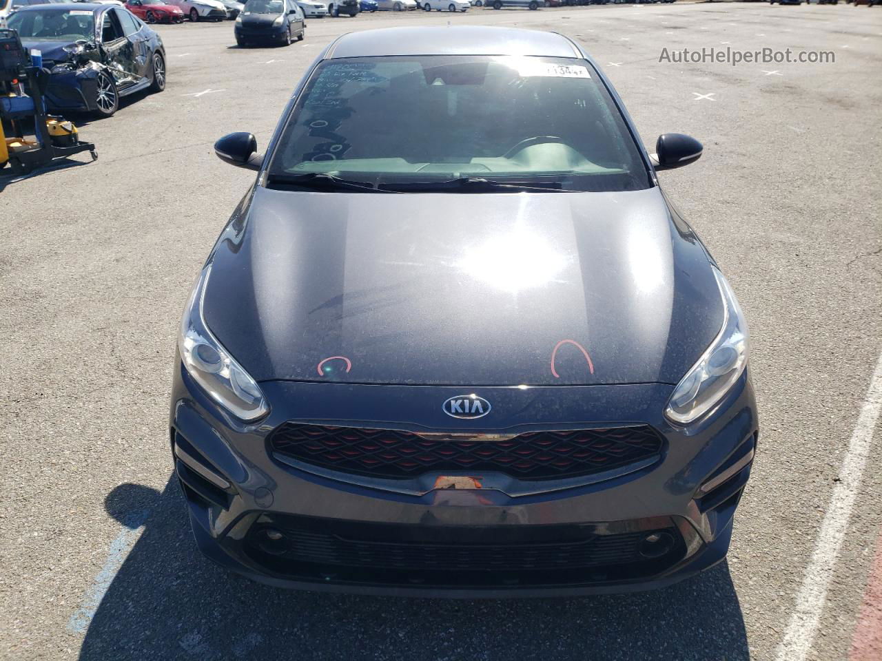 2020 Kia Forte Gt Line Серый vin: 3KPF34AD9LE243098