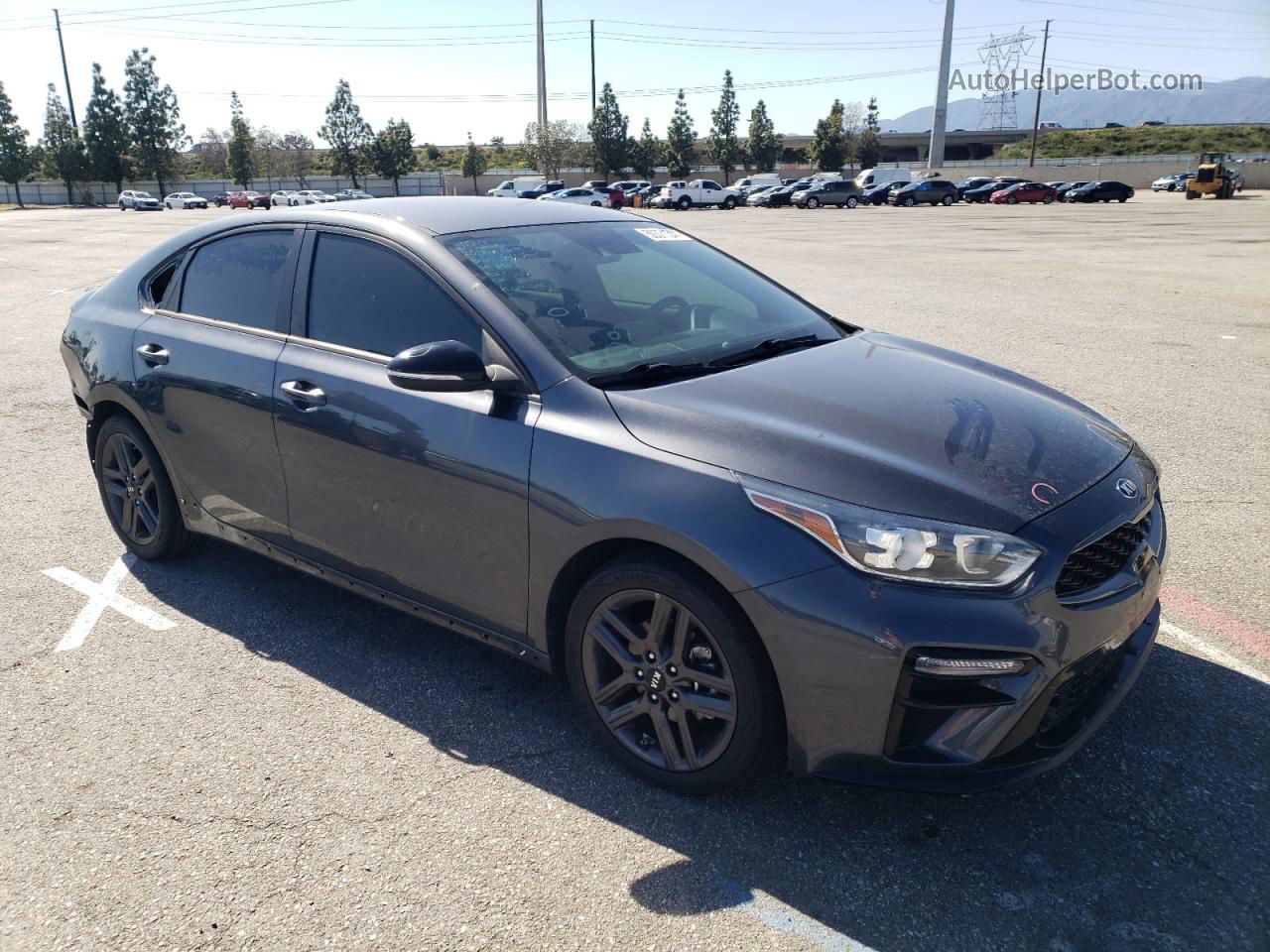 2020 Kia Forte Gt Line Серый vin: 3KPF34AD9LE243098