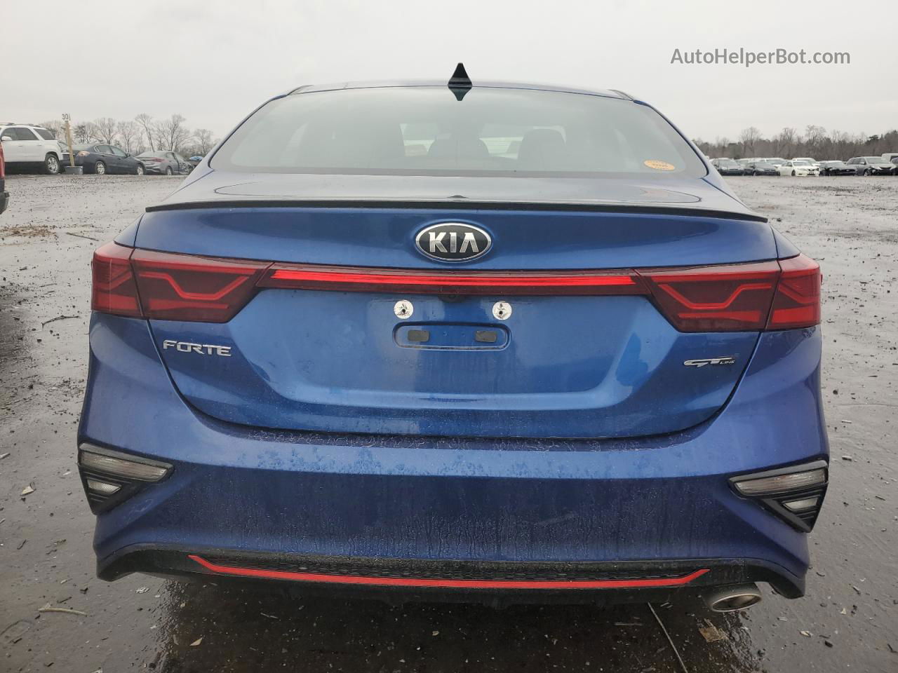 2020 Kia Forte Gt Line Blue vin: 3KPF34ADXLE160845