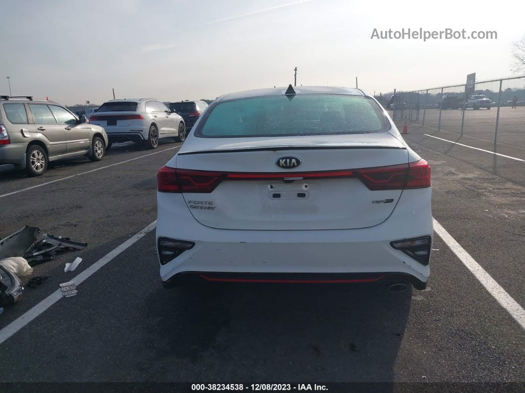 2020 Kia Forte Gt-line White vin: 3KPF34ADXLE199435