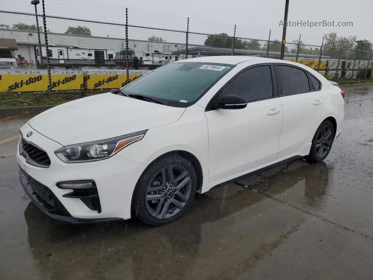 2020 Kia Forte Gt Line White vin: 3KPF34ADXLE250531