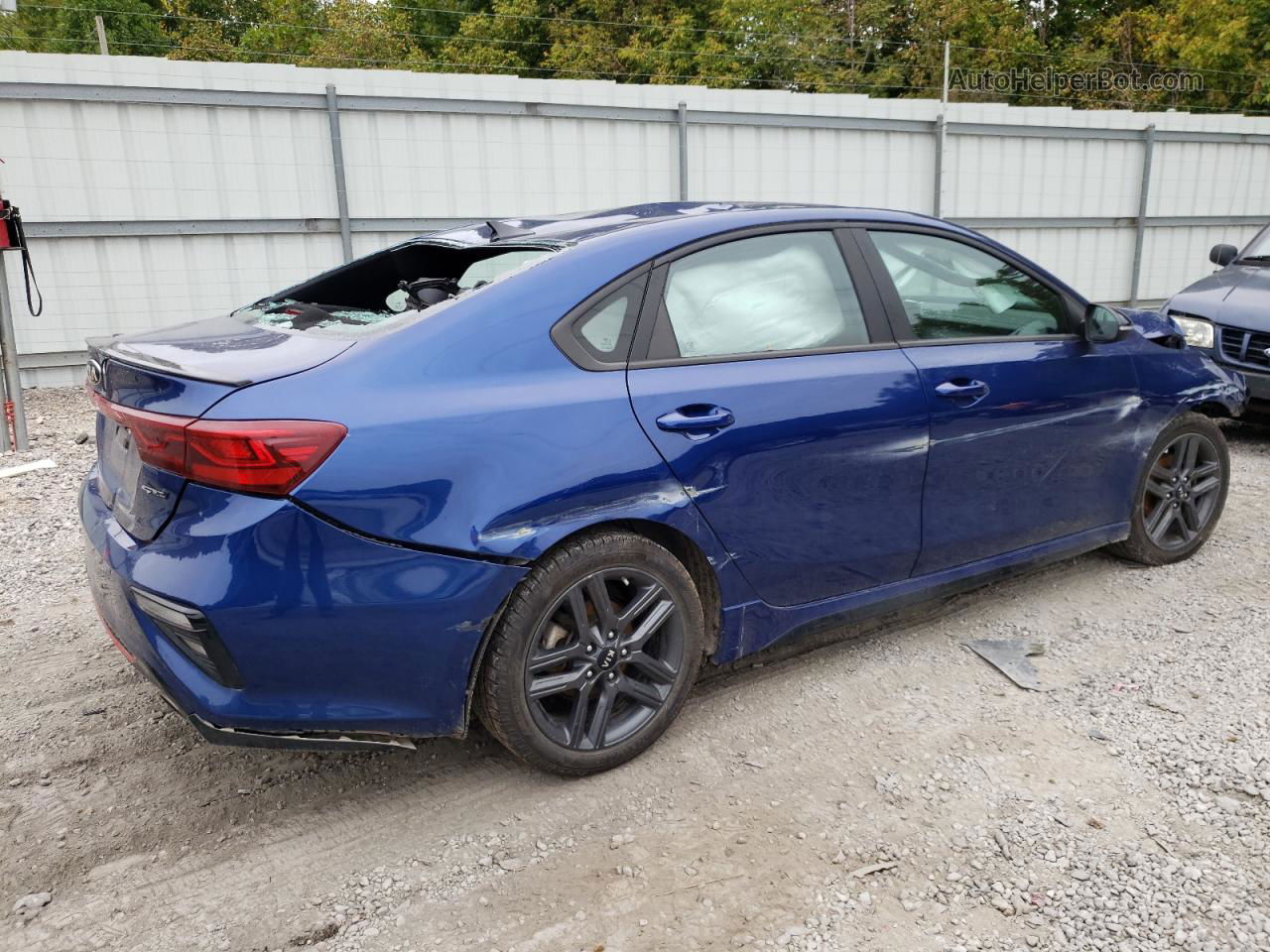 2020 Kia Forte Gt Line Синий vin: 3KPF34ADXLE261819