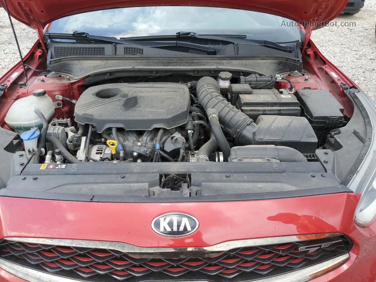 2020 Kia Forte Gt Red vin: 3KPF44AC0LE227957